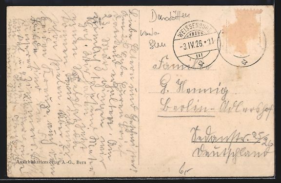 Cartoline postali: AK Weissenburg, Blick auf die Ortschaft – Usato da Berlin venduto da bartko-reher 1
