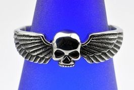 Armreif Skullwing 19cm 22mm Edelstahl