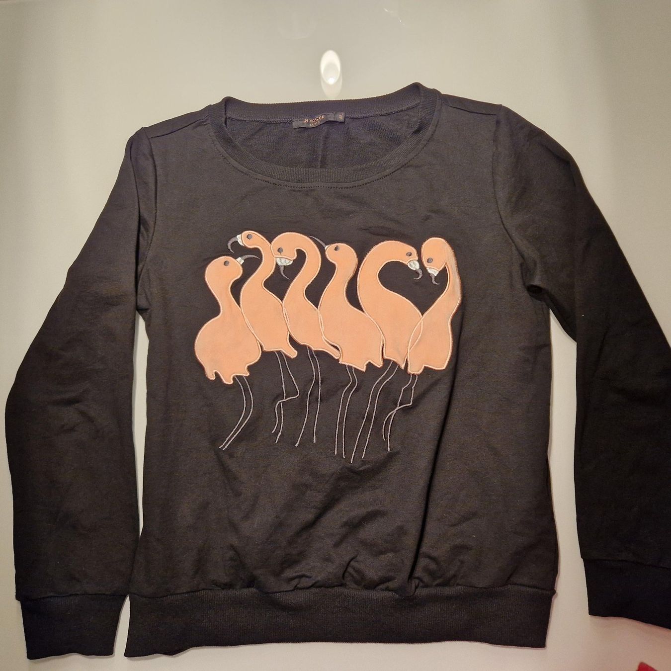 Maglioni & Felpe: Flamingo-Pullover M/L, 95 % Baumwolle – Usato da Obergösgen venduto da js9_h6hp 2