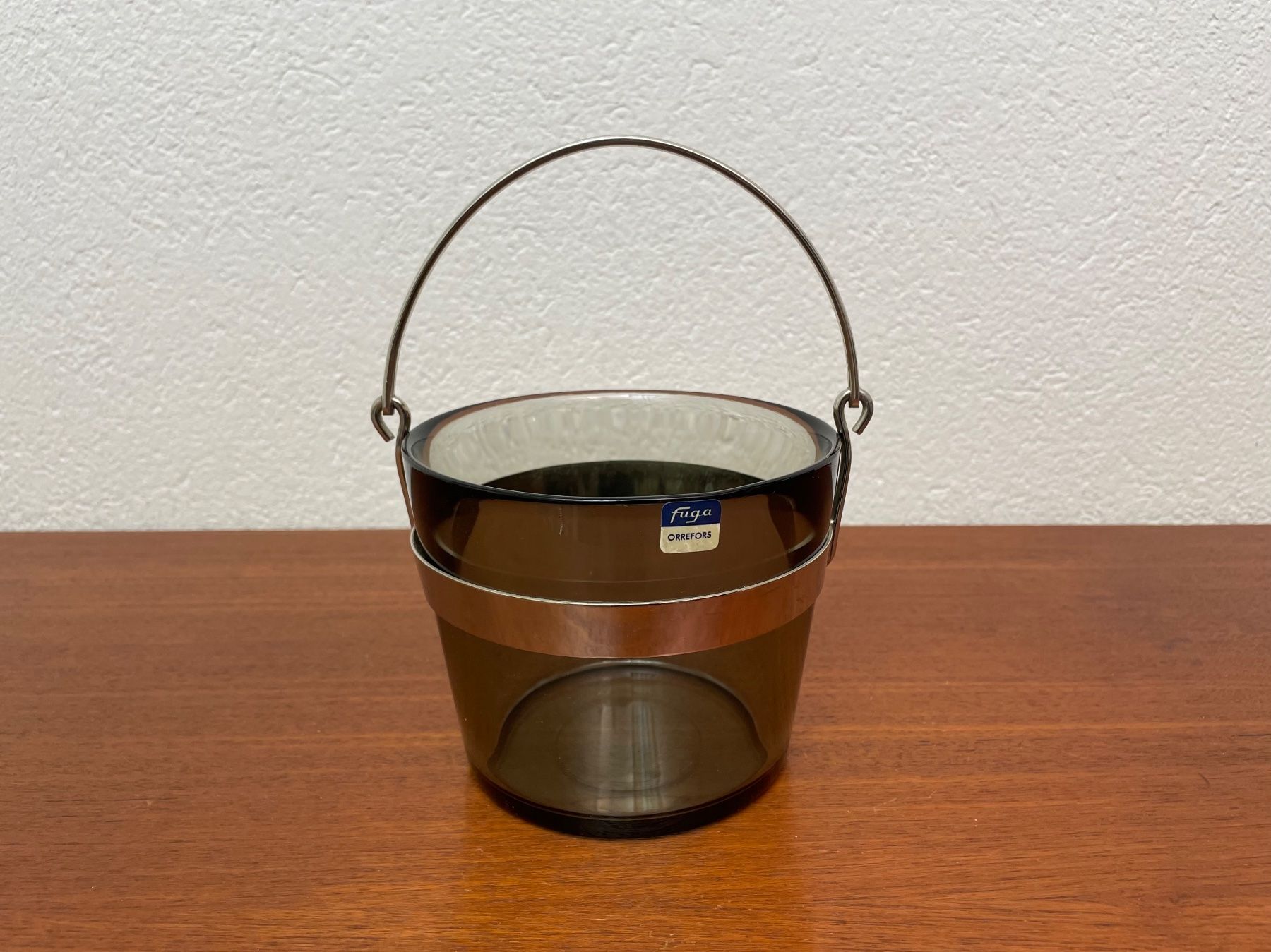Altro: Vintage Glas Eiskühler Orrefors Fuga Rauchglas Eisbehälter – Usato da Zürich venduto da Vintagewiesel 1