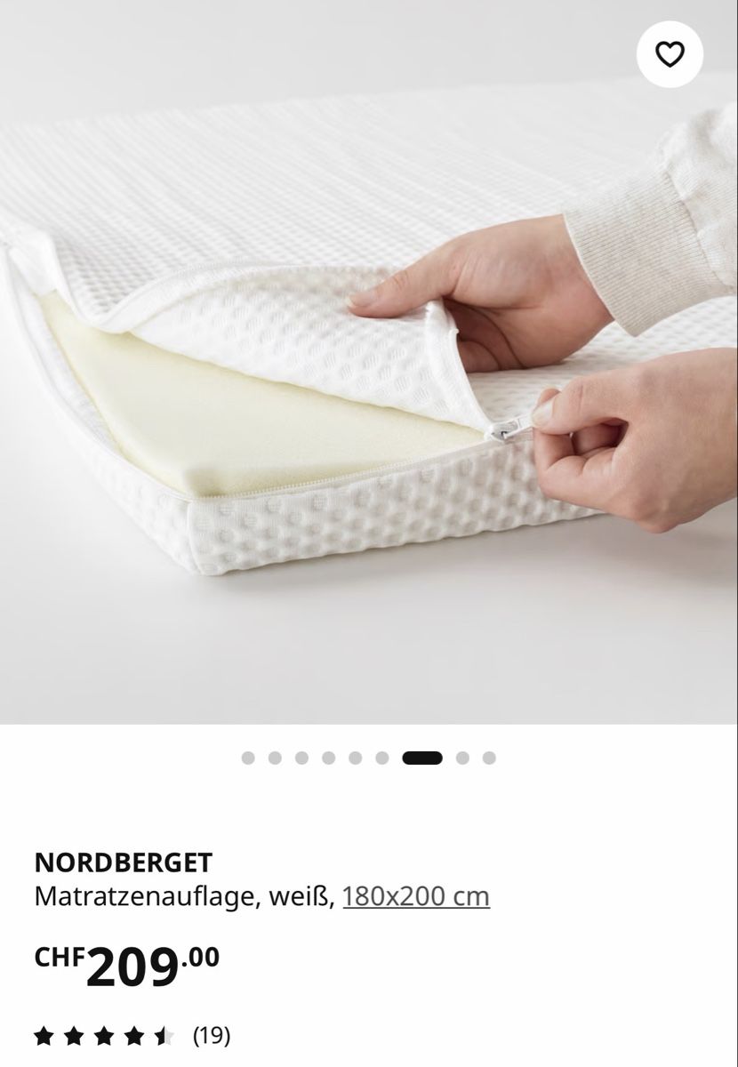 Materassi: Neuer Memory-Foam Topper 180 x 200 – Nuovo (secondo la descrizione) da Lufingen venduto da PLP73 3