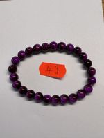 1 Stück / Lila Kugeln Armband, Edelstein. neu!