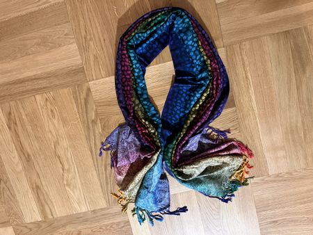 Unique Rainbow Leopard Print Scarf