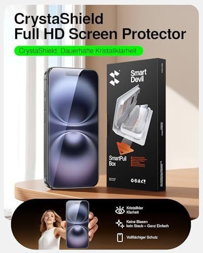 Cover & Protezioni schermo: 2 Pack CrystaShield Klarheit iPhone 16 Panzerglas 9H Face – Nuovo e nell'imballaggio originale da Hundwil venduto da pak_7zvn 2