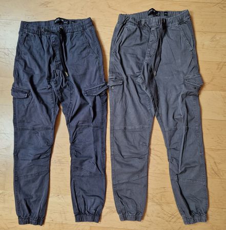 INDICODE Cargo-Hosen, Gr. S, schwarz/grau, neuwertig