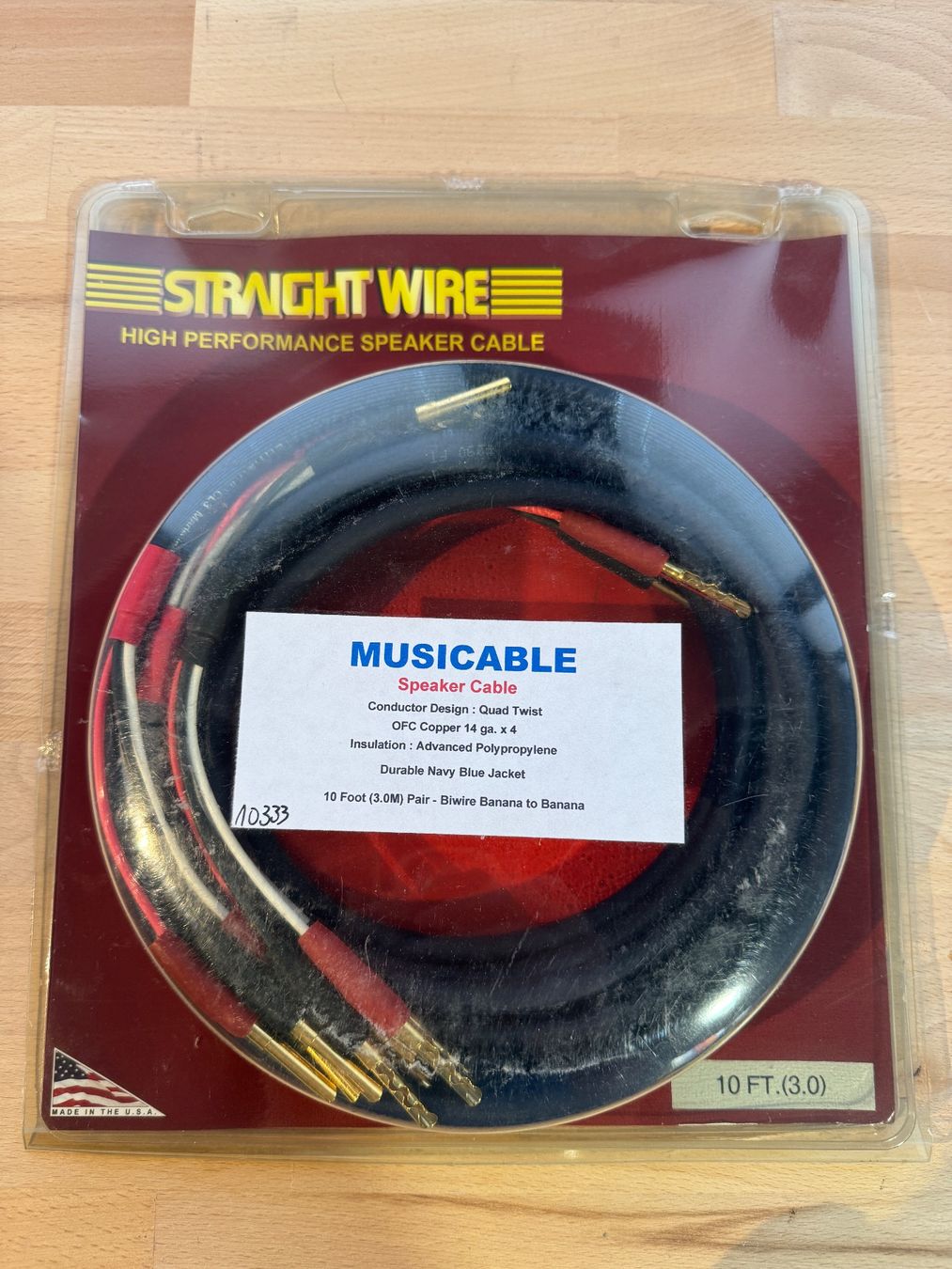 Cavi: Straight Wire Musicable Lautsprecherkabel 3.0m – Nuovo (secondo la descrizione) da Uetendorf venduto da Cineversum_GmbH