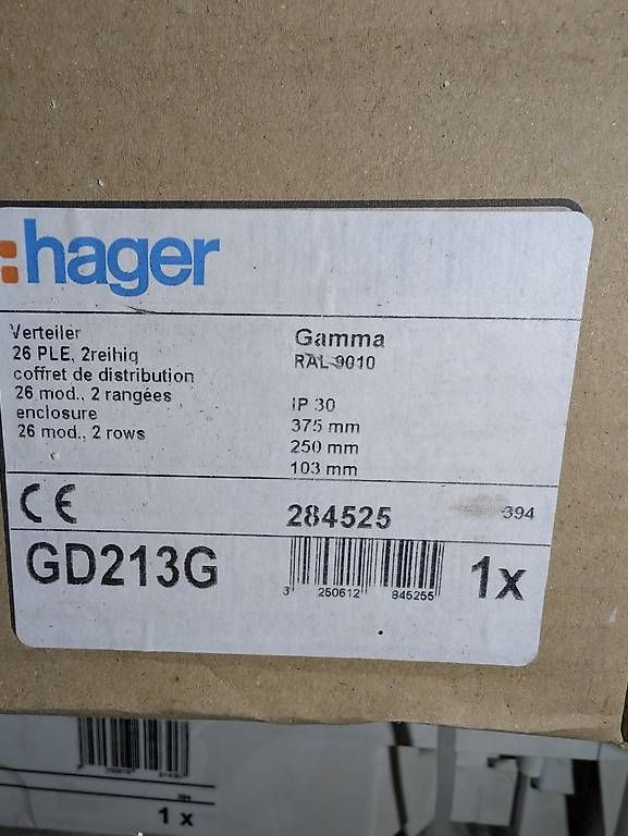 Stromzufuhr: Coffret de distribution Hager  – Neu und originalverpackt aus Sion von ers_qf7t 1