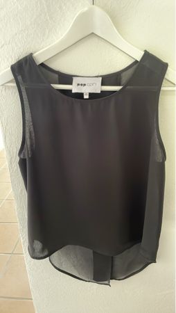 SHIRT TOP VON POP CPH M IN SCHWARZ OBERTEIL LÄSSIG