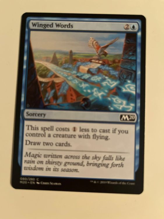 1 x Winged Words - Magic: The Gathering - MtG (Gebraucht) in Kriens für ...