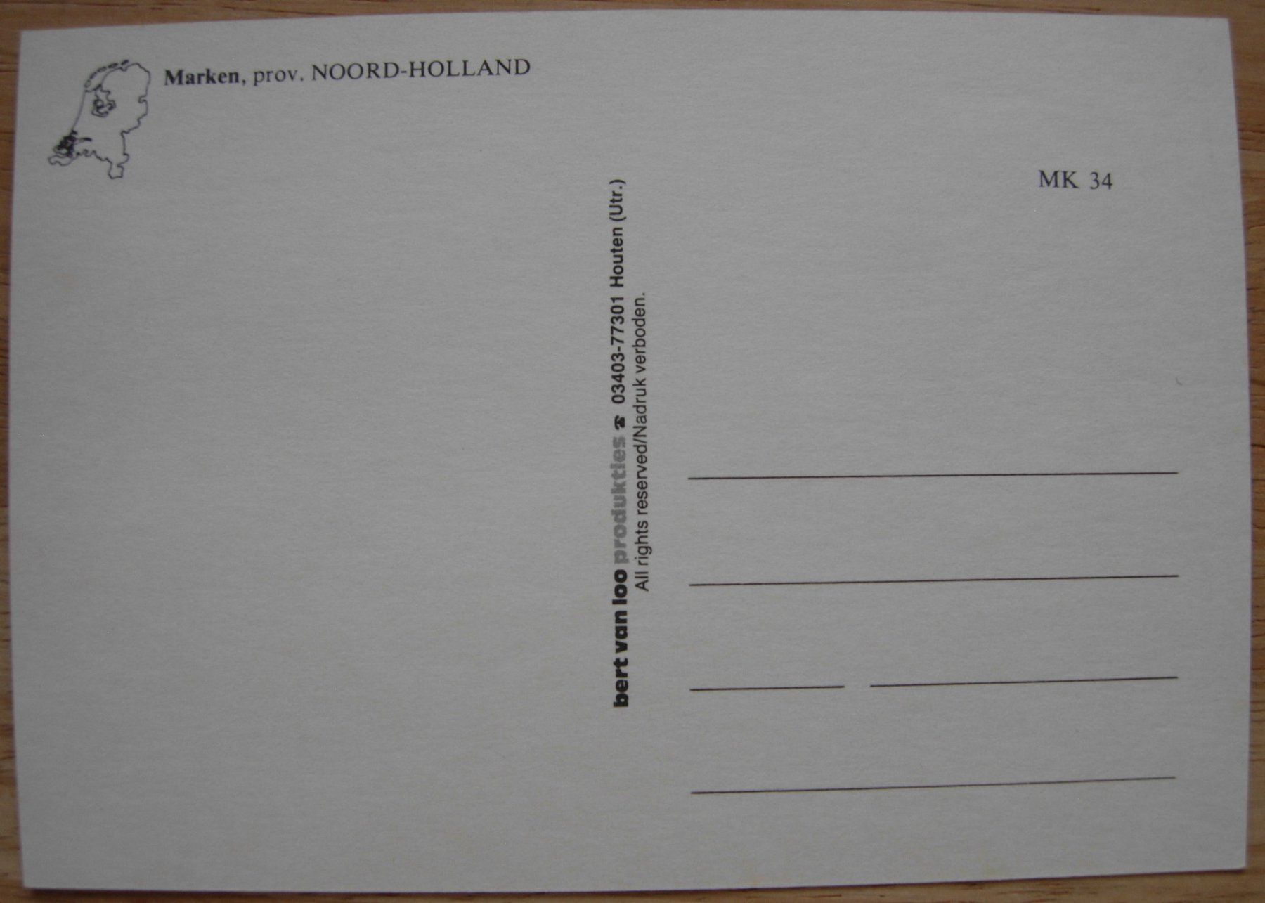 Cartoline postali: Ansichtskarte ungelaufen - Marken / Holland – Usato da Dübendorf venduto da rumpumpel 2