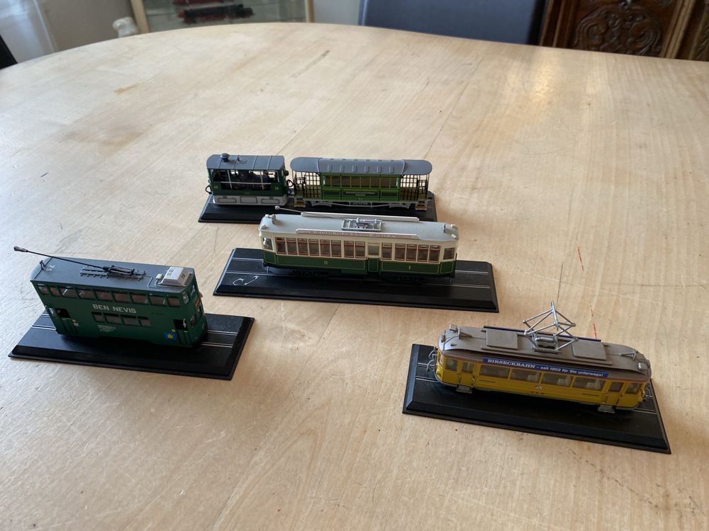4 Strassenbahnen Tram Standmodelle schön (Gebraucht) in Köniz für CHF ...