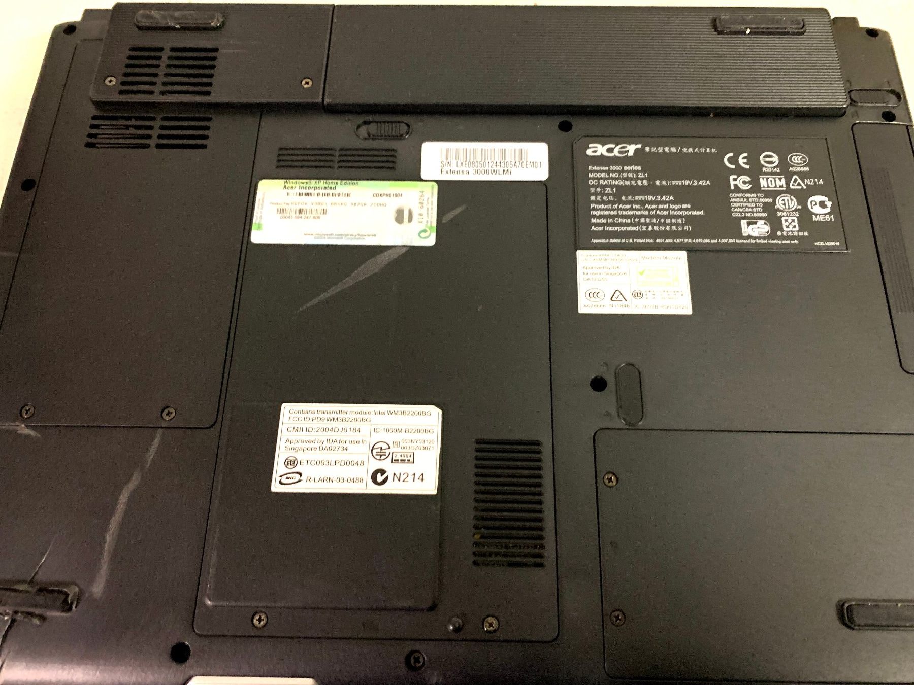 Acer Notebook: Vintage Acer Extenza 3000 series – Difettoso da Emmen venduto da newdeal1970 2
