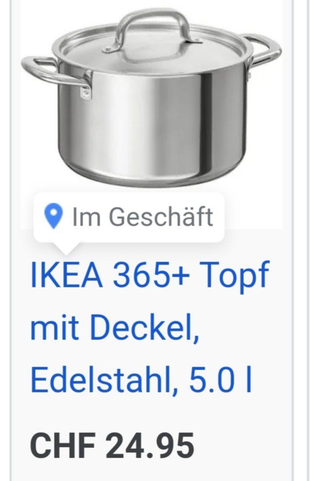 Ikea Pentole: 3 er Topf-Set neu und original verpackt.  ++++++++ – Nuovo e nell'imballaggio originale da Baden venduto da Nirupama 3