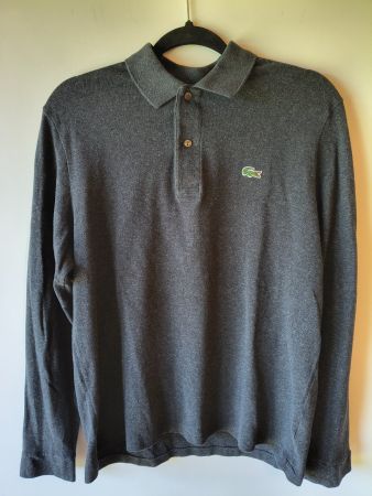 Lacoste Classic Fit Grey Long-Sleeve Polo L / FR5