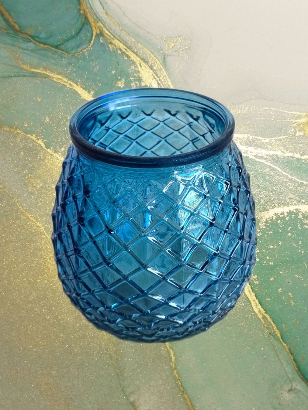 Kerzenständer: Blaues Windlicht Deko Sommer – Neu (gemäss Beschreibung) aus Aarburg von Glitzerschein 3