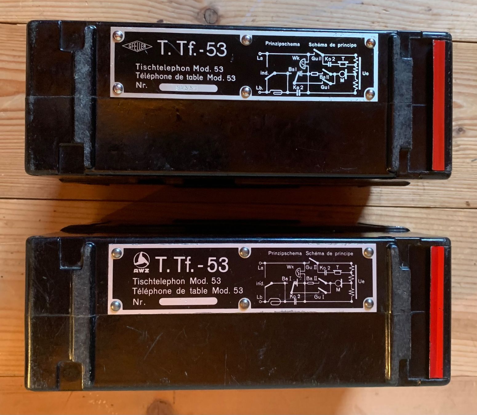Telefone: 2 Tischtelefone Modell 53 der CH Armee – Gebraucht aus Goldingen von Bergler012 1