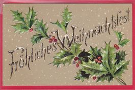 PRÄGEDRUCK, FRÖHLICHES WEIHNACHTSFEST, 24.12.1906