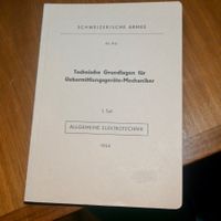 CH ARMEE Grundlagen Uebermittlungs-Mechaniker 1954 1. Teil