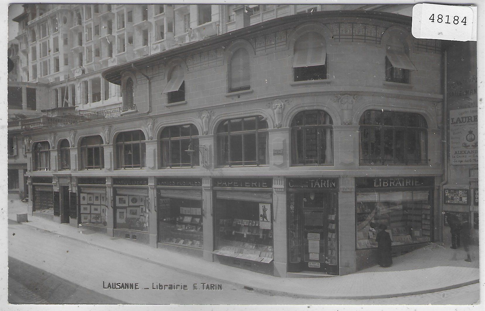 Ansichtskarten: Lausanne - Librairie C. Tarin – Gebraucht aus Ettingen von Kartenplanet