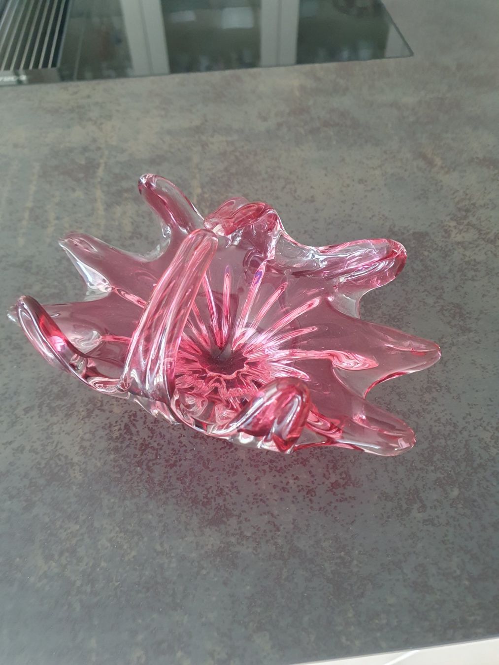 Tutte le decorazioni: Glaskorb rosa Sternform mit Henkel Dekoration – Usato da Reinach venduto da 3Guggerli 5