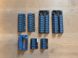 7x Relaiskarten-Module – gebraucht, für Bastler (Funktion un