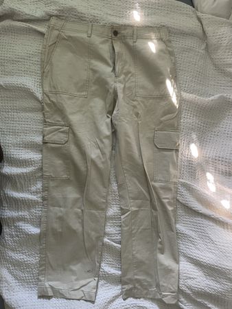 Weisse Cargohose
