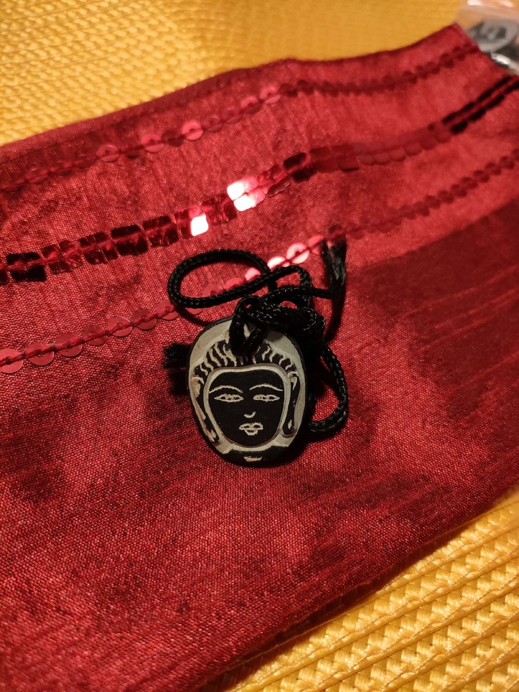Catenine: OM Buddha Halskette – Nuovo e nell'imballaggio originale da Triesenberg venduto da feinerli 1