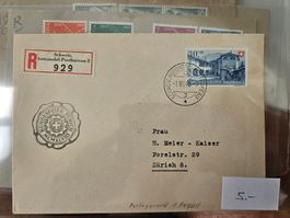 R Brief mit B37 Bundesfeier ZH 1948 portogerecht ! nur 5.--