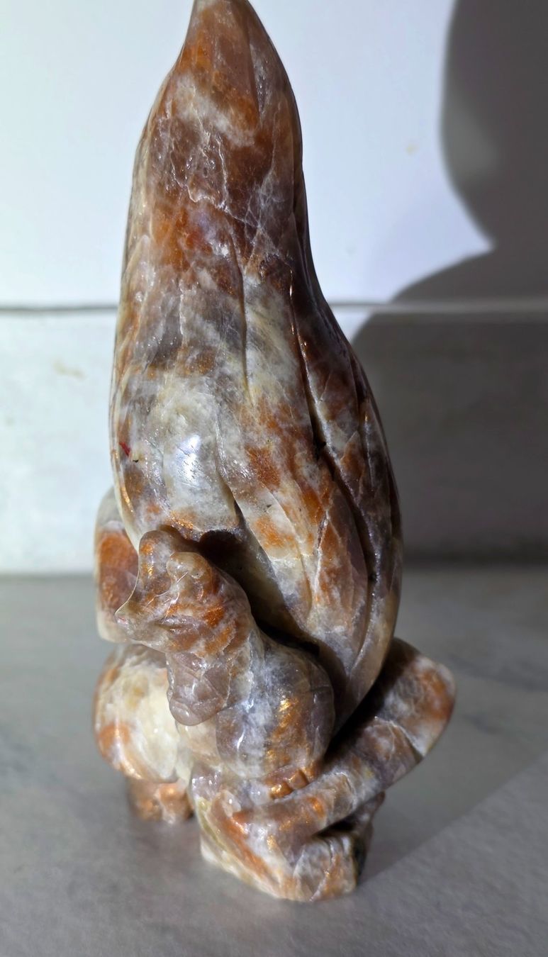 Mineralien & Heilsteine: Mondstein-Sonnenstein Eichhörnchen 395g – Neu und originalverpackt aus Matzingen von Shay_Crystalz 1