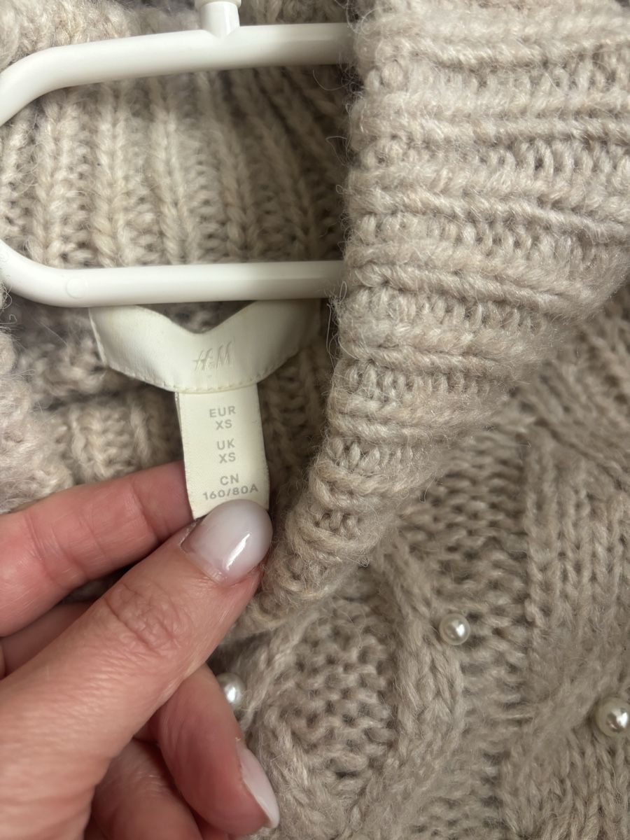 H&M Maglioni & Felpe: H&M Strickpullover XS mit Perlen – Usato da Augst BL venduto da fine-art 2