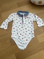 Baby-Body aus Baumwolle Größe 74 mit Automuster