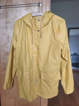gelbe Regenjacke von Only, Grösse M