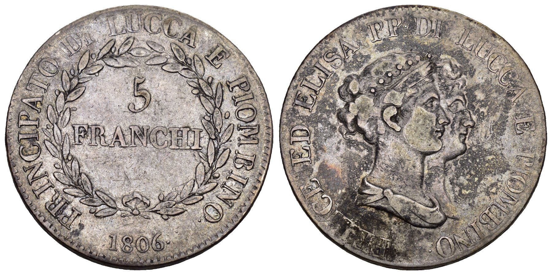 Toutes les monnaies: Lucca 1806 – D'occasion à Bern par numismatictops