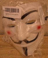 Masque Guy Fawkes blanc neuf emballé pour cosplay