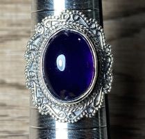 Orientalischer Silber Ring; natürlicher Amethyst 💜✨