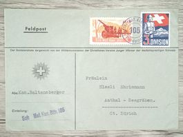 TR78 Enveloppe + Timbre Suisse 1939/40 Feldpost