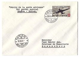 1944 Flug SF 44.1m Jubiläumsflug Genf - Zürich am 20.IX.44