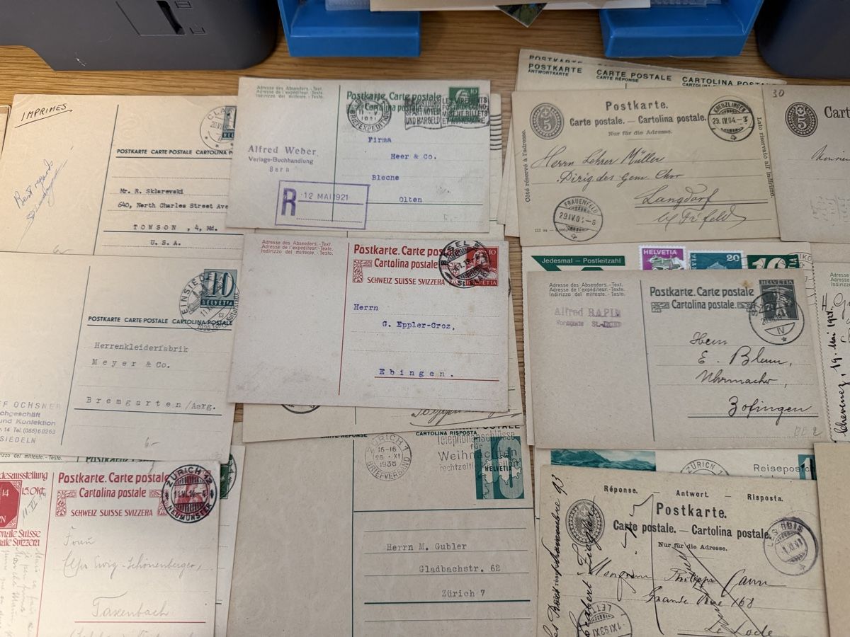 Cartoline postali: 80 AK/PK und Maximumkarten ab Alt – Usato da Murgenthal venduto da Tina_4055 4