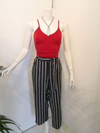 🤩CULOTTE HOSE SCHWARZ-WEISS GESTREIFT