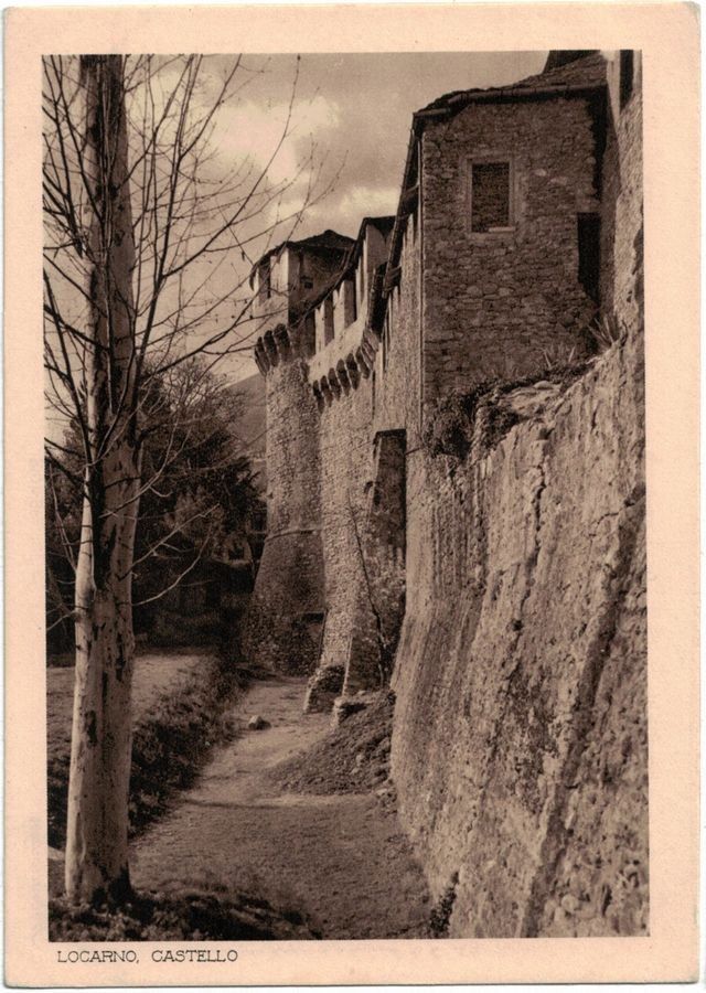 Ansichtskarten: Locarno, Castello (Mischol) – Gebraucht aus Frauenfeld von POML