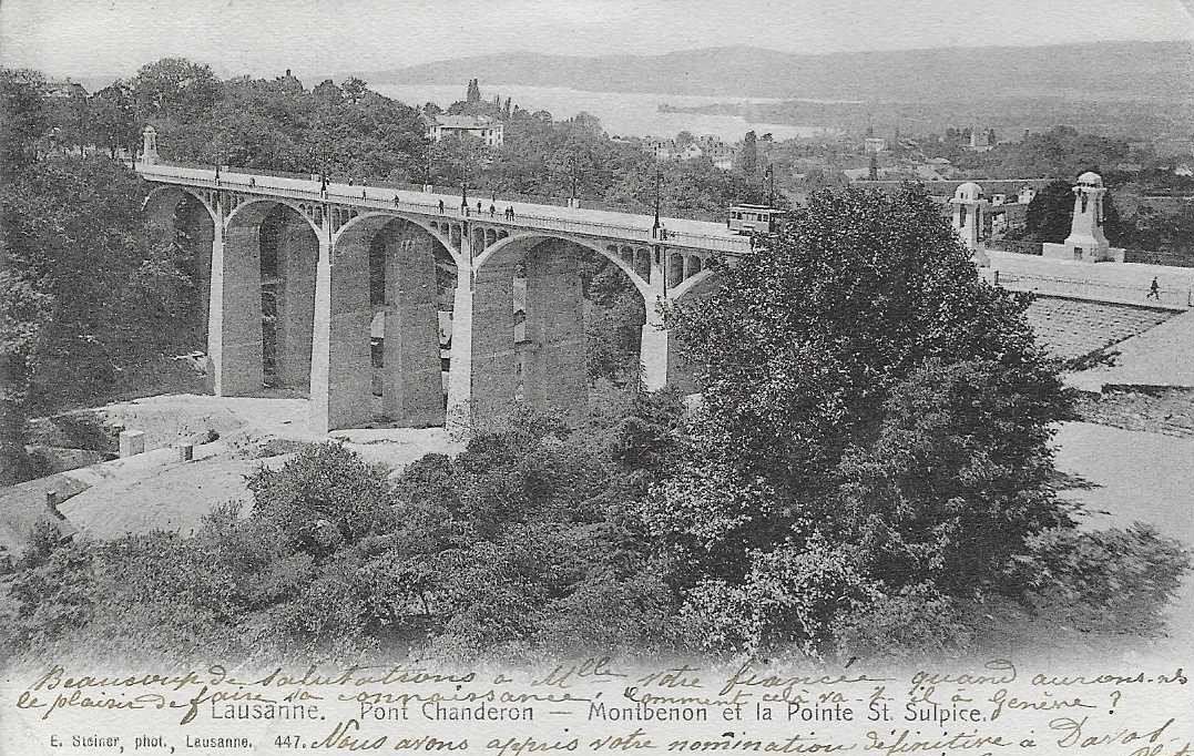 Cartoline postali: Pont Chauderon Lausanne, 1907 – Difettoso da Flims - Dorf venduto da Stagediver