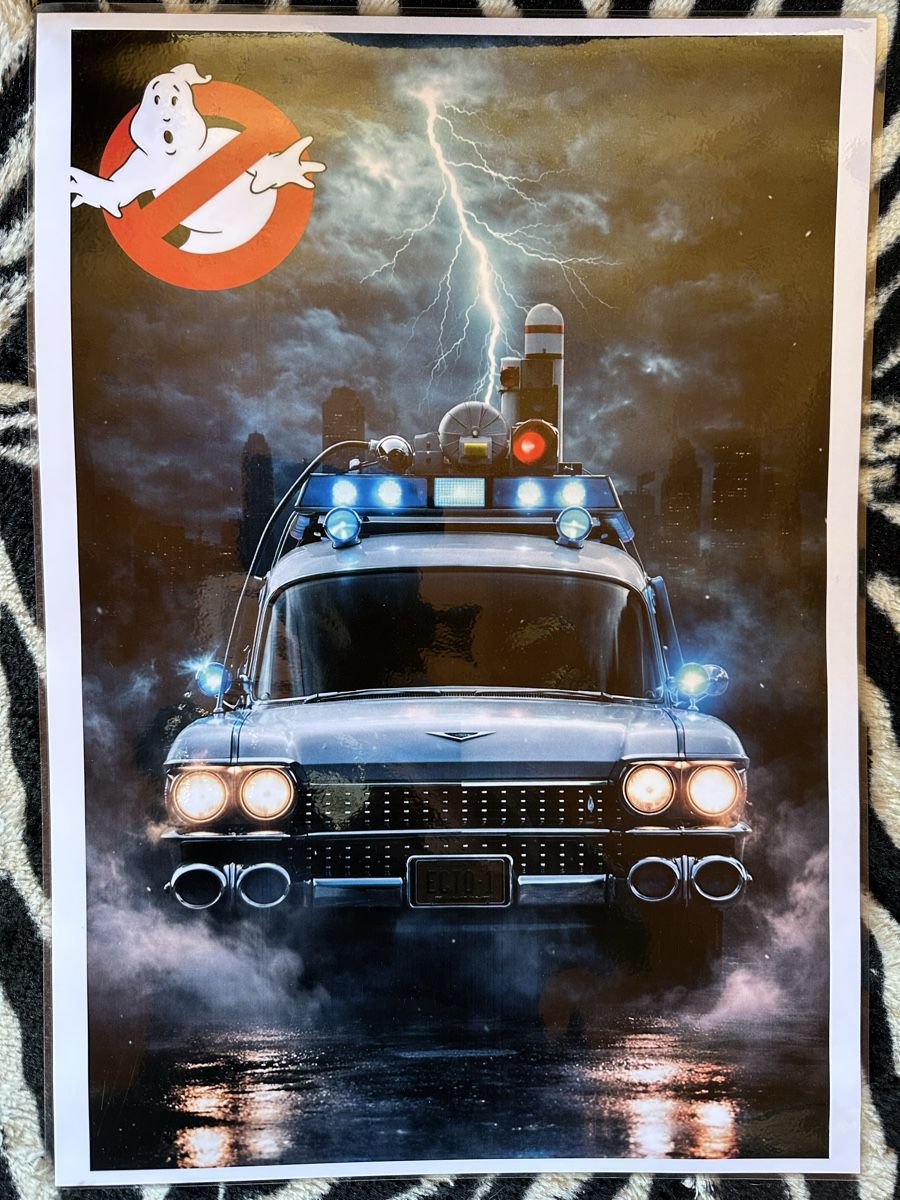 Poster & Bilder: Ghostbusters Cadillac 1959 film – Neu (gemäss Beschreibung) aus Reinach AG von rares75
