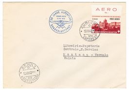 Lettre Vol Zürich-Bern (50 Jahre Alpenflug) 13.VII.43