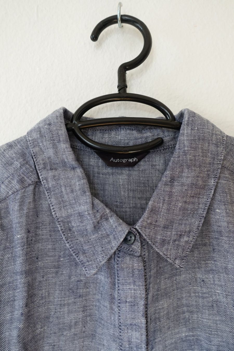 Camicette: blaue Leinenbluse Damen – Usato da Zürich venduto da Wipqueen
