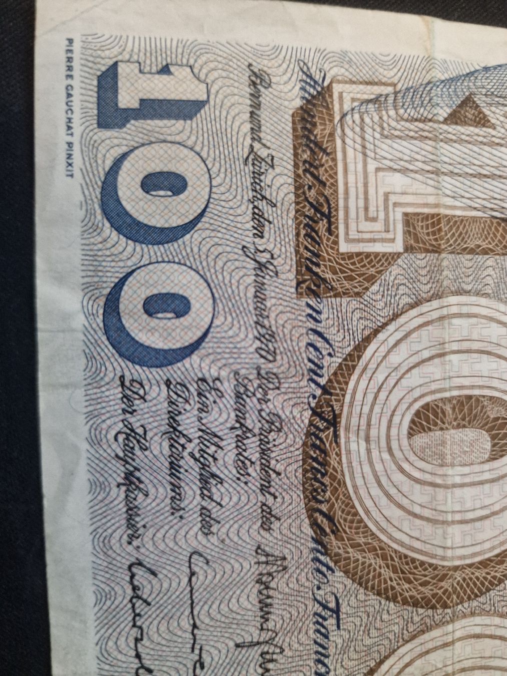 Billets de banque: Schweizer Banknote 1970 – D'occasion à wallisellen par Mur_9j9q 2