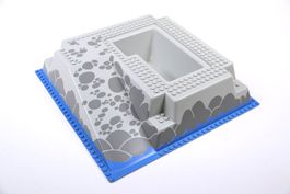 LEGO®  Baseplate, Raised 32 x 32 with Ramp and Pit with Blue