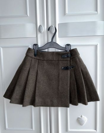 Bonpoint girls plissé wool skirt 8-10 years NEW