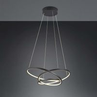 LED Pendelleuchte Schwarz, 64 cm x 49 cm