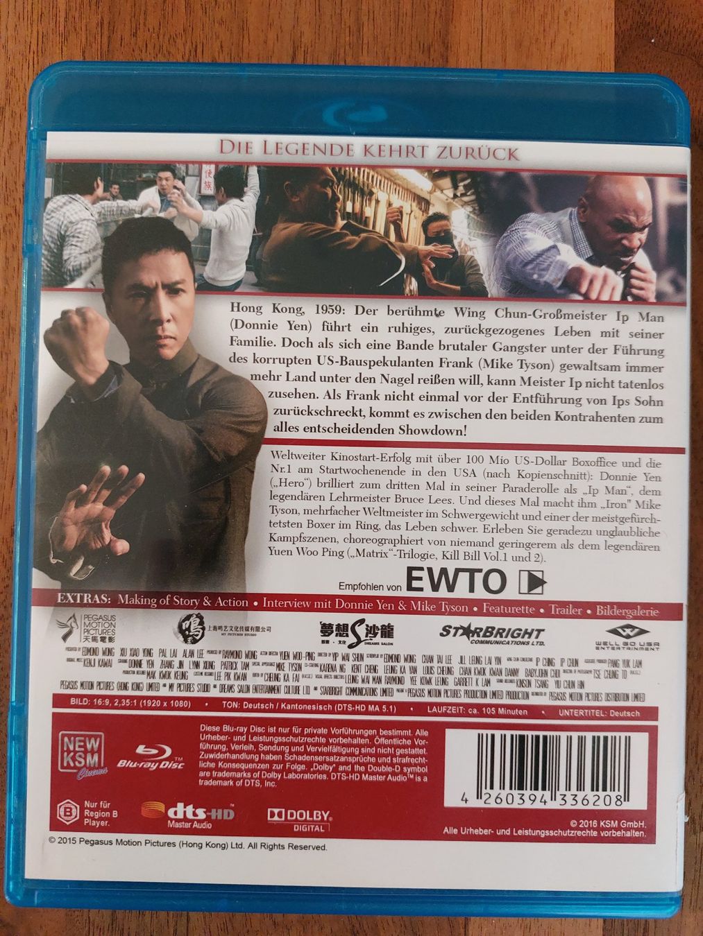 Tutti i DVDs: Blu Ray - IP Man 3 Uncut – Usato da Rheinfelden venduto da FilmAuktion 1