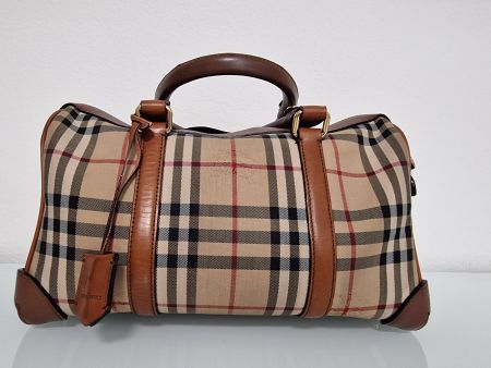 Original BURBERRY Medium Alchester Horseferry Leder Bag KULT
